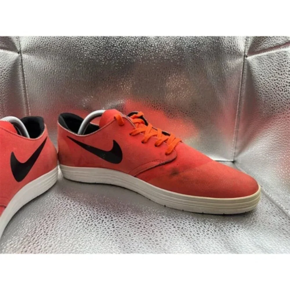Nike SB Lunar One Shot Men's Sneakers Red Size 10 Skateboarding‎